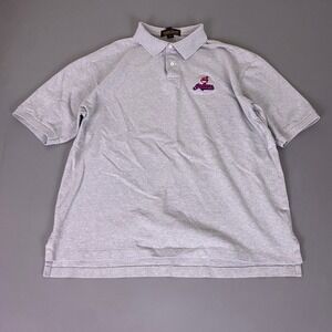 Vintage Cleveland Indians MLB Polo Shirt Gray Men's XL‎ Chief Wahoo Cross Creek